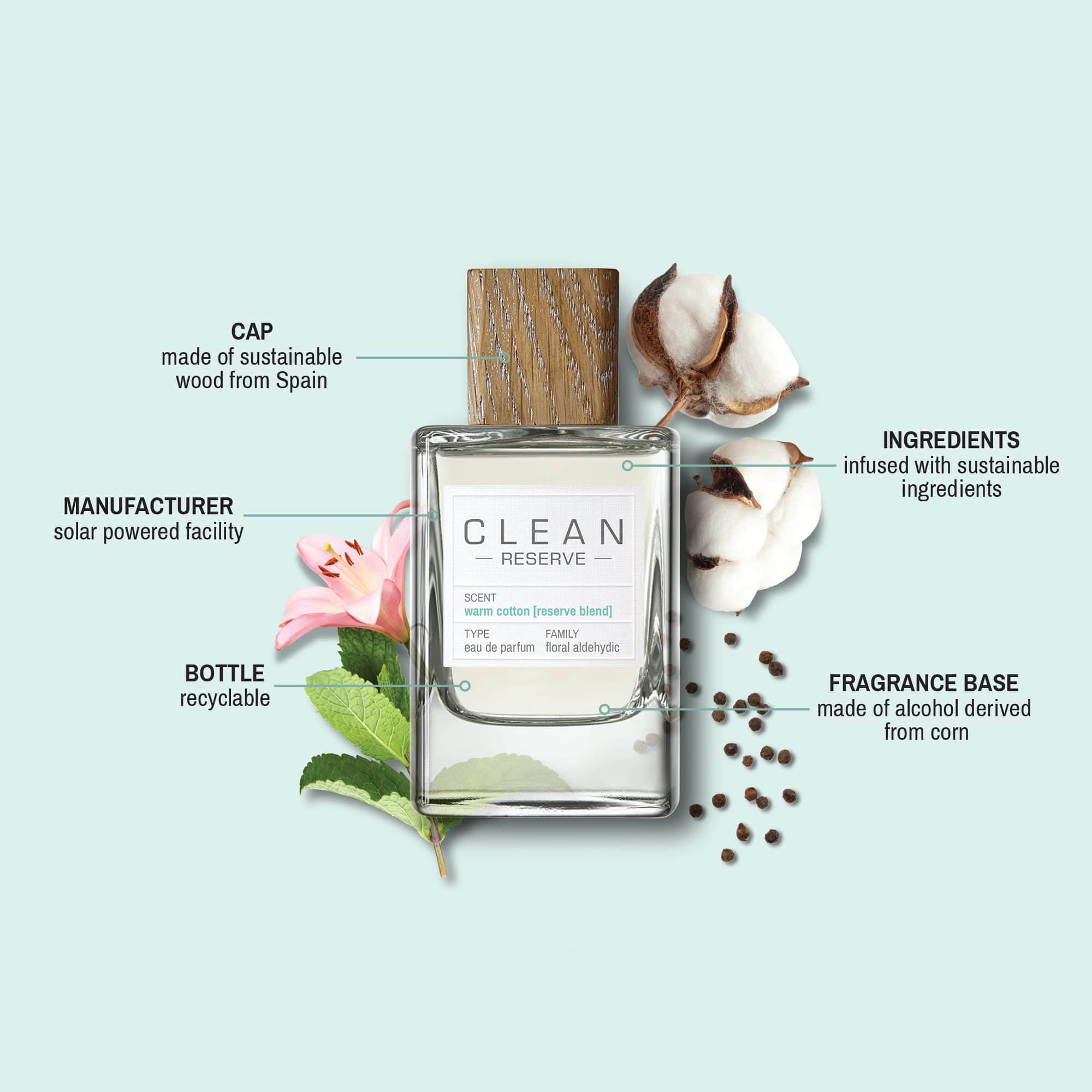 CLEAN RESERVE Warm Cotton Fragrance – Three Sizes – CLEAN Beauty
