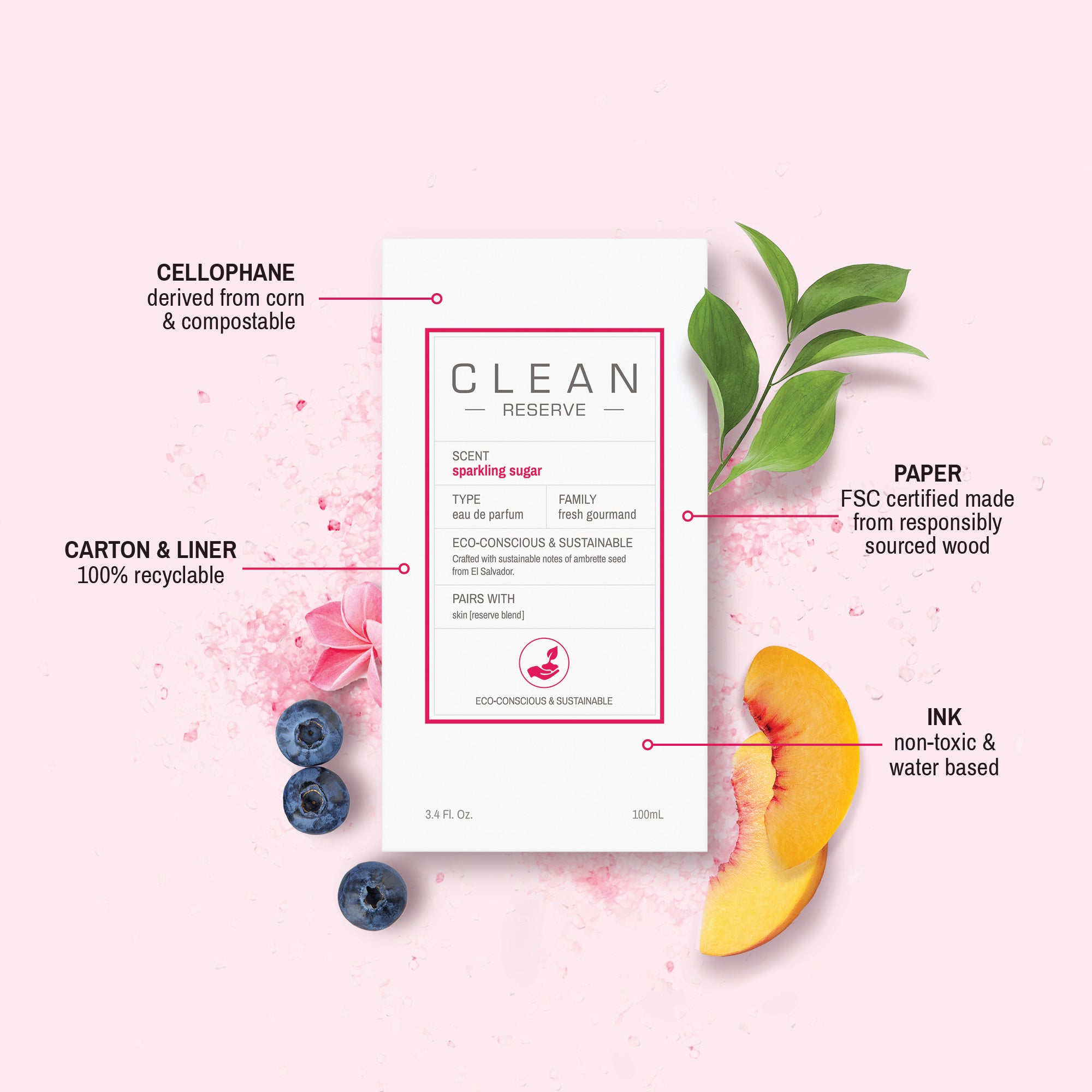 Shop Clean Reserve Sparkling Sugar | Clean Beauty Collective 