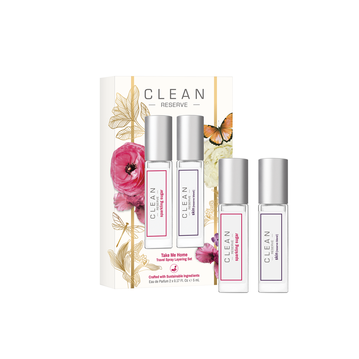 CLEAN RESERVE Take Me Home Travel Spray Layering Set