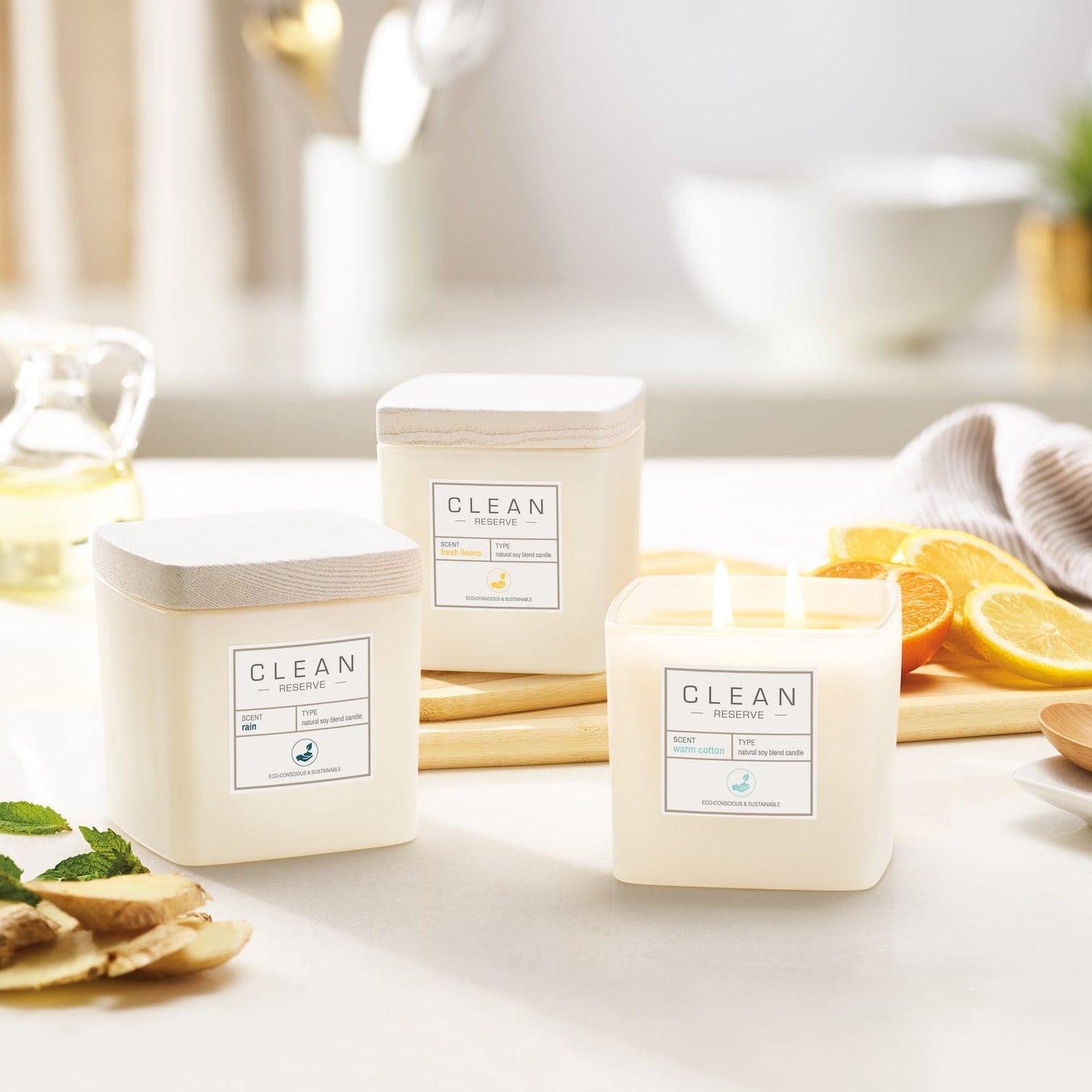 Clean Cotton Scent  Home Collection – Spa Candles & Scents